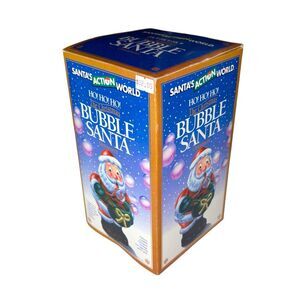 Vintage Bubble Blowing Santa Animated Christmas Decor